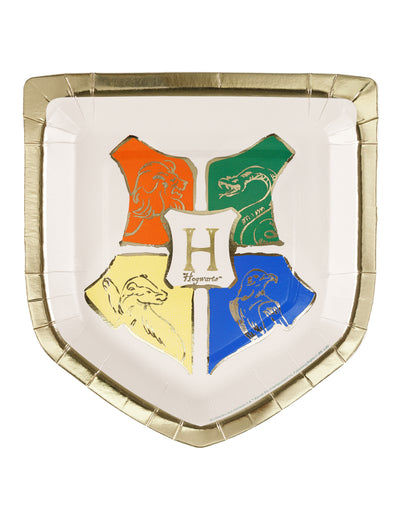 6 farfurii din hârtie Harry Potter™ Blazonul Hogwarts 26x18 cm