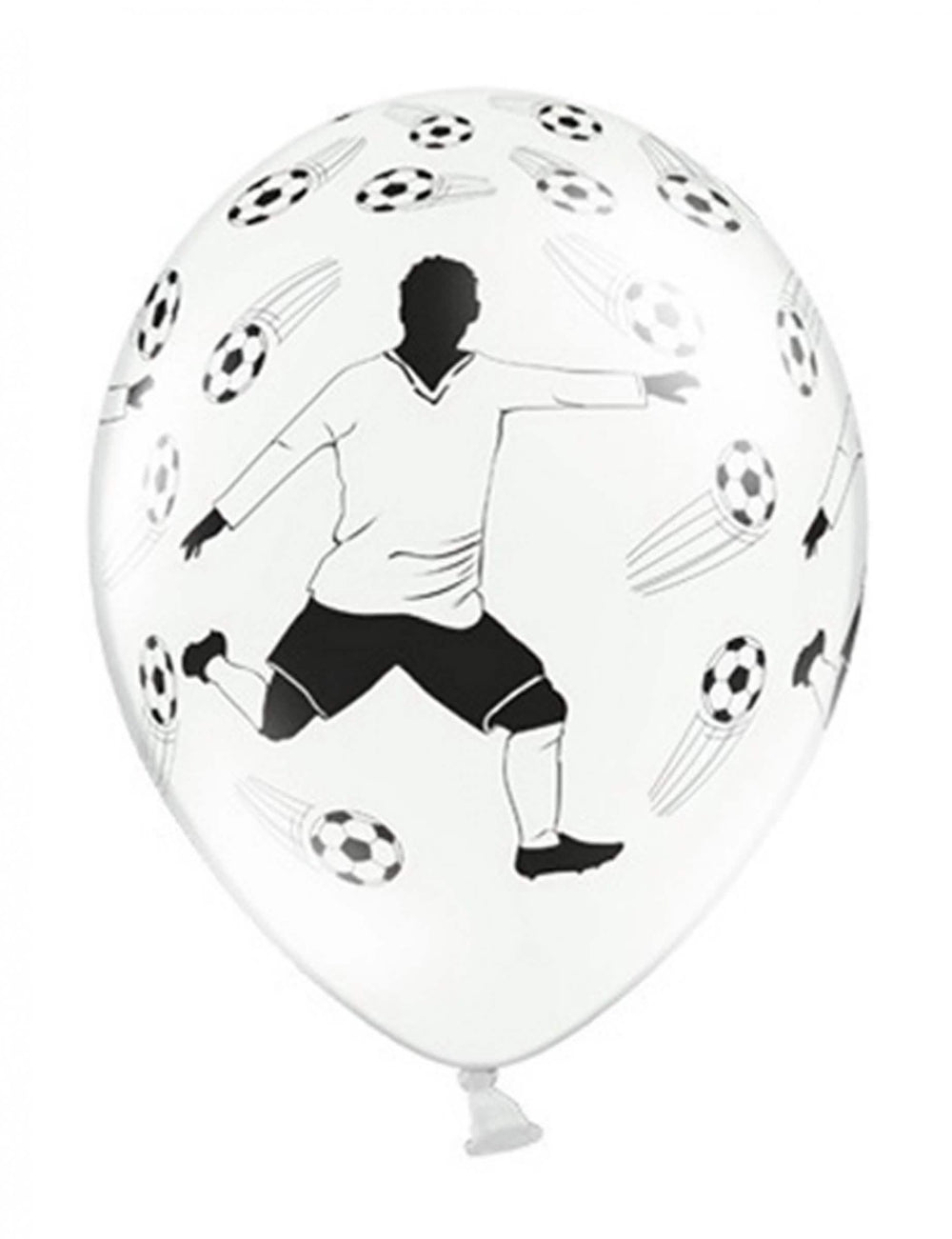 Baloane din latex jucător de fotbal pentru decor alb și negru