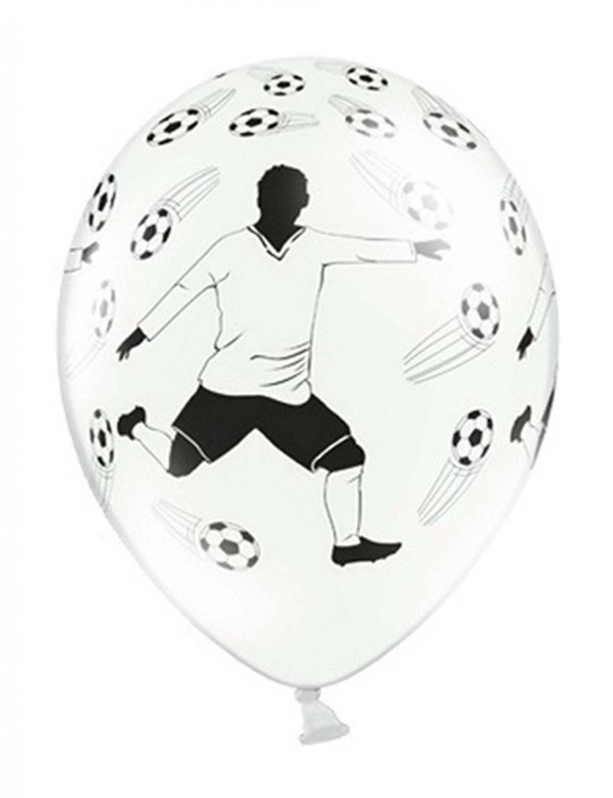 Baloane din latex jucător de fotbal pentru decor alb și negru