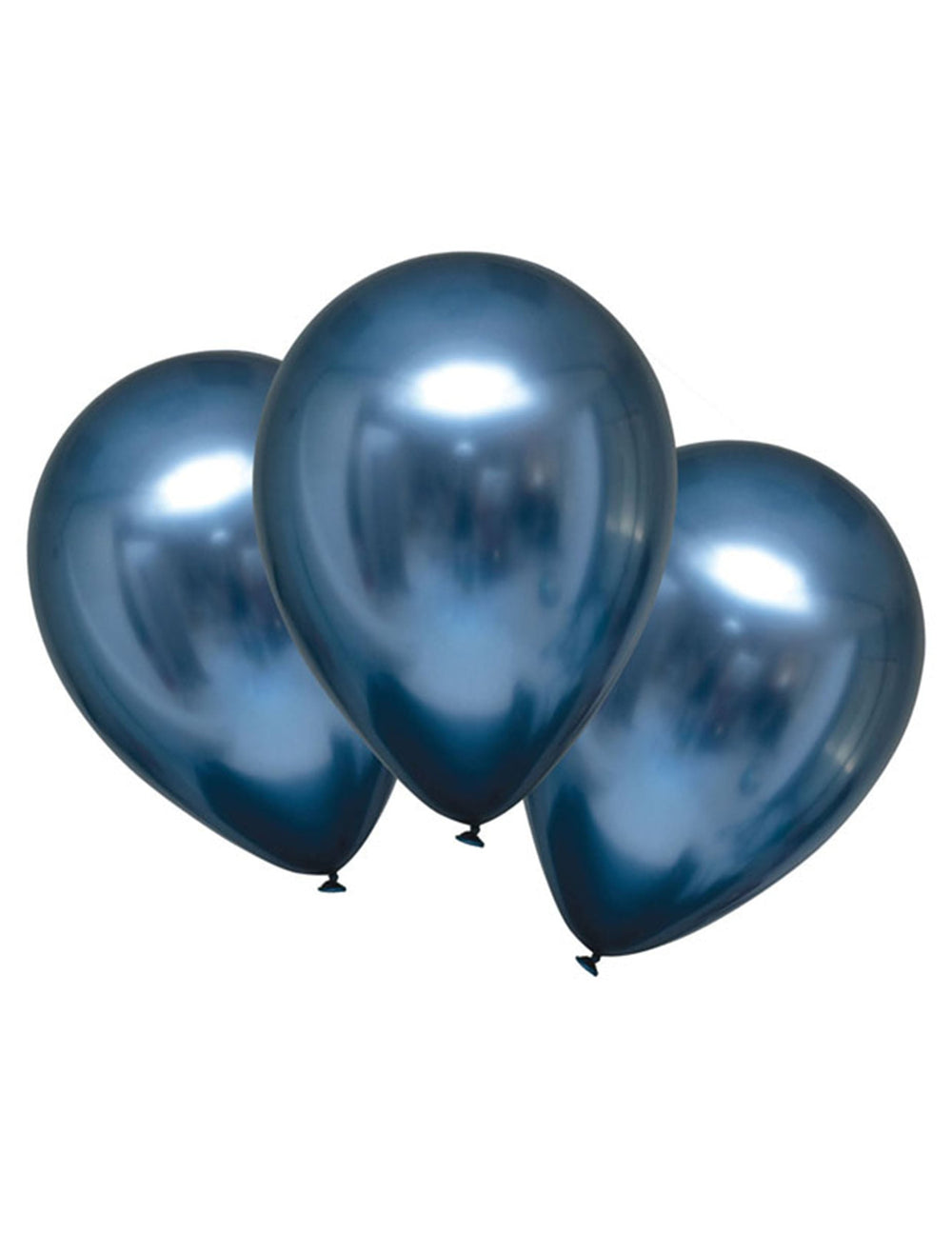 Ballons en latex satinés bleu marine