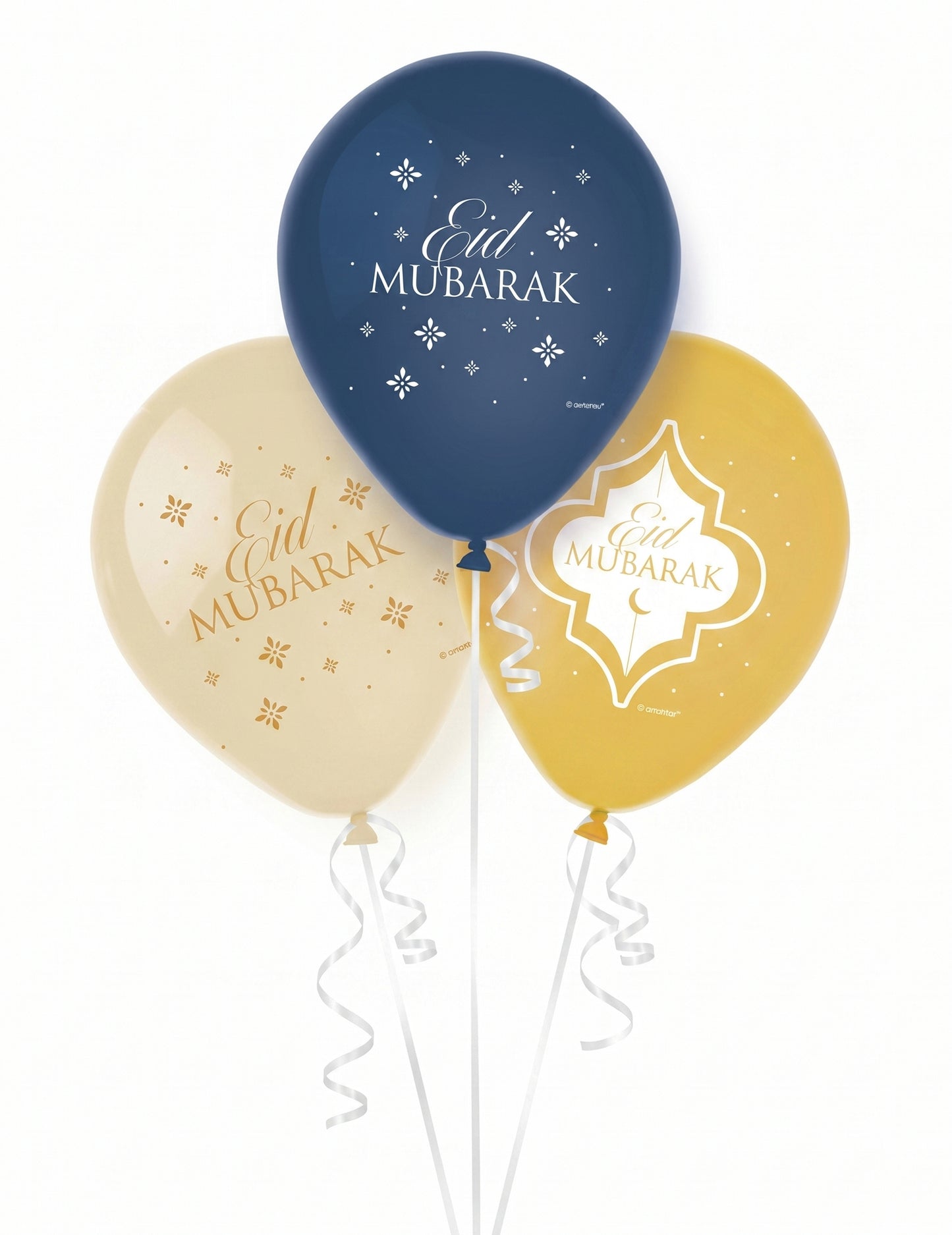 6 baloane din latex pentru Eid Mubarak, 27,5 cm decorare