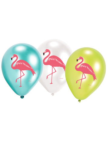 6 baloane latex paradis flamingo 28 cm decorațiuni de ziua de naștere