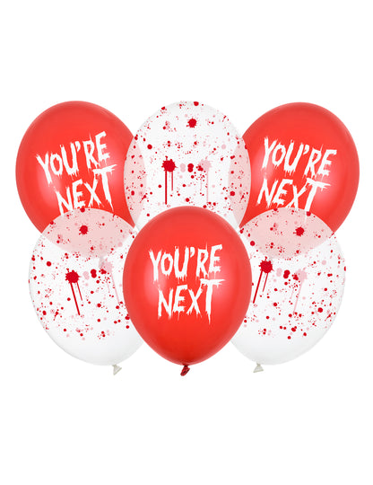 6 Baloane din latex You're next 30 cm