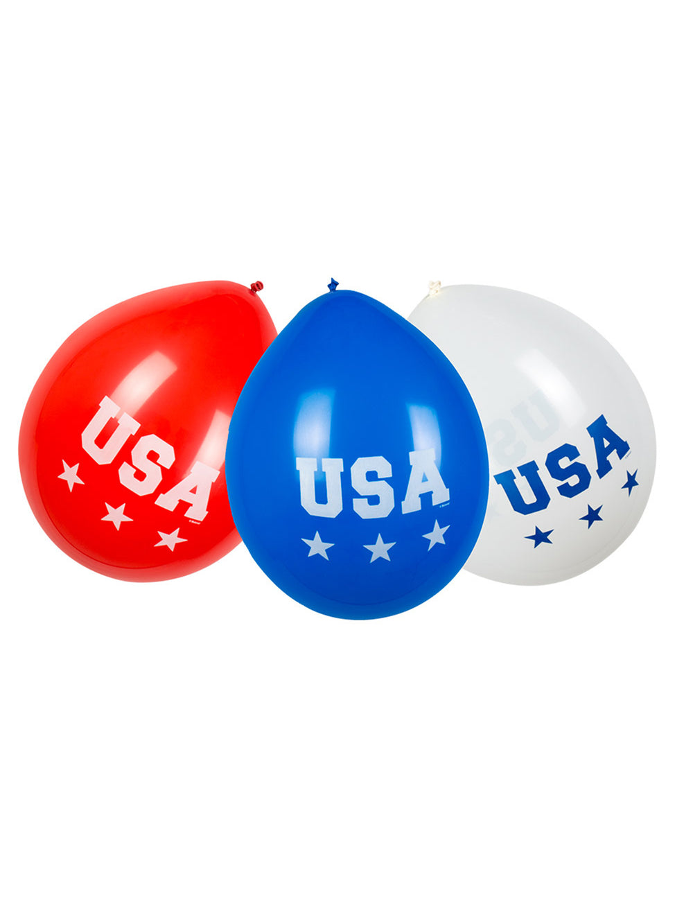 Vue de face des 6 ballons USA