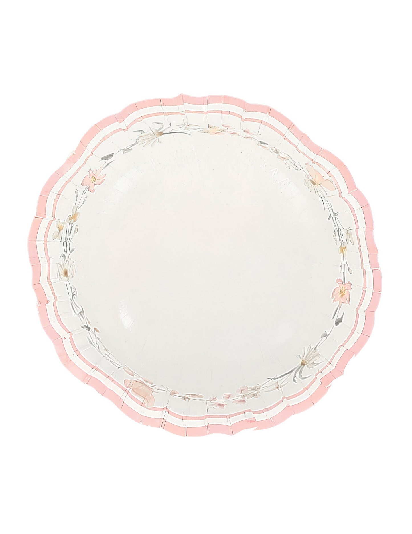 6 boluri de zâne din carton, albe și roz pastel, 13 cm pentru ziua de naștere