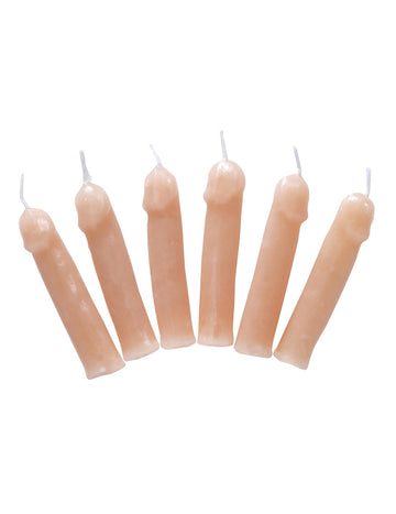 Bougies zizi pour adulte couleur chair