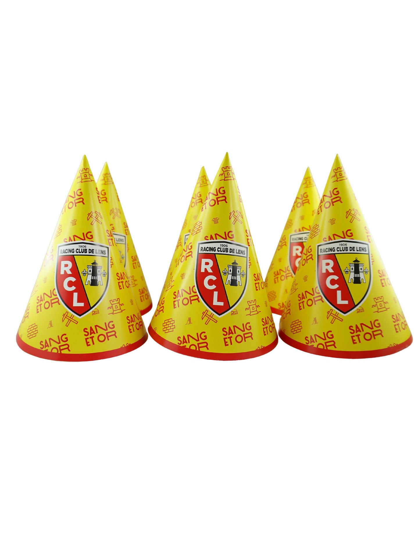 6 pălării cu carton în lentila cu carton RC 16 cm