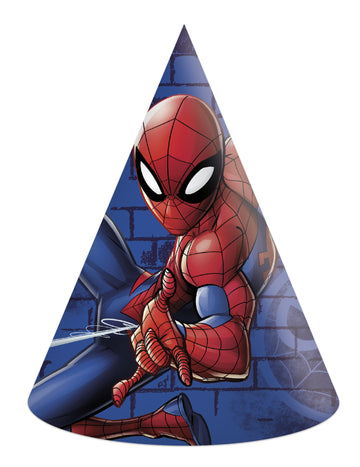 6 pălării de petrecere din carton Spiderman™ 