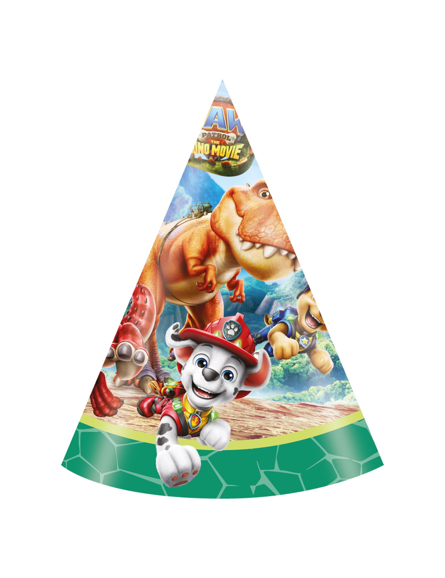 6 Chapeaux de fête Pat patrouille™ Dino movie