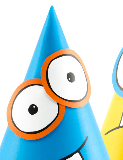 6 pălării de petrecere mici monștri colorați de creat 