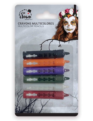 6 creioane retractabile de Halloween