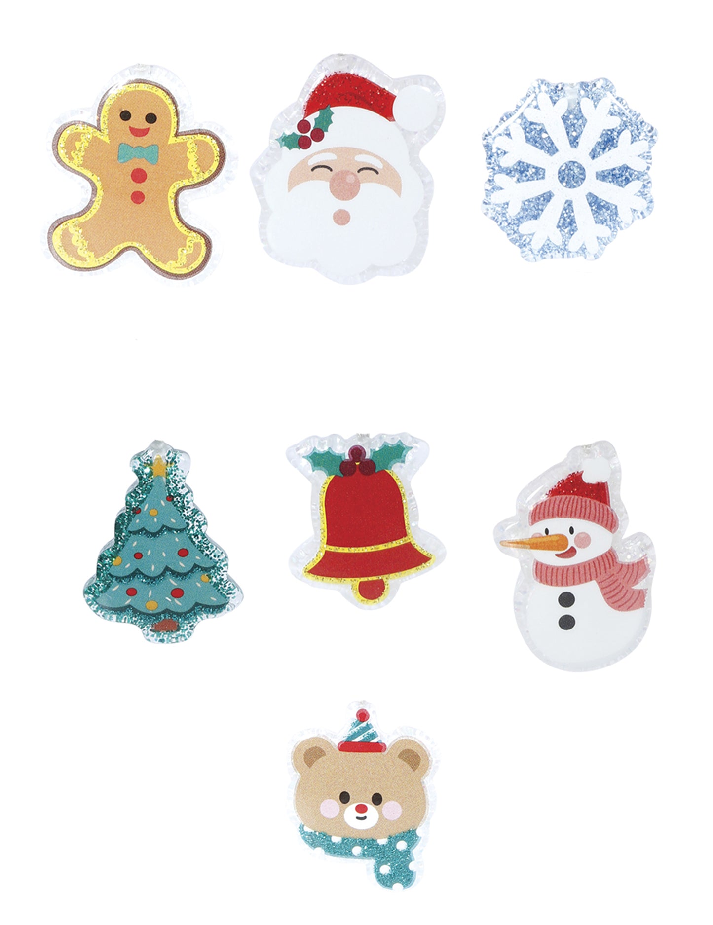 6 elastice de păr de Crăciun