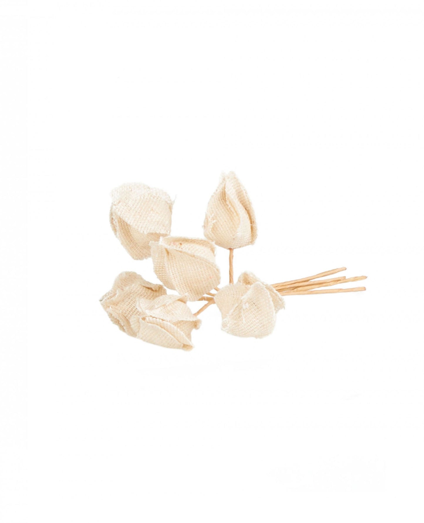 6 flori de colivie a iubirii pe tulpini 2,8 x 12 cm decor rustic