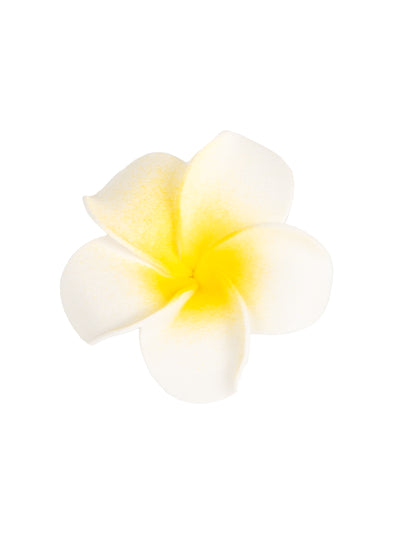 6 flori artificiale de monoi albe 5 cm spumă adezivă