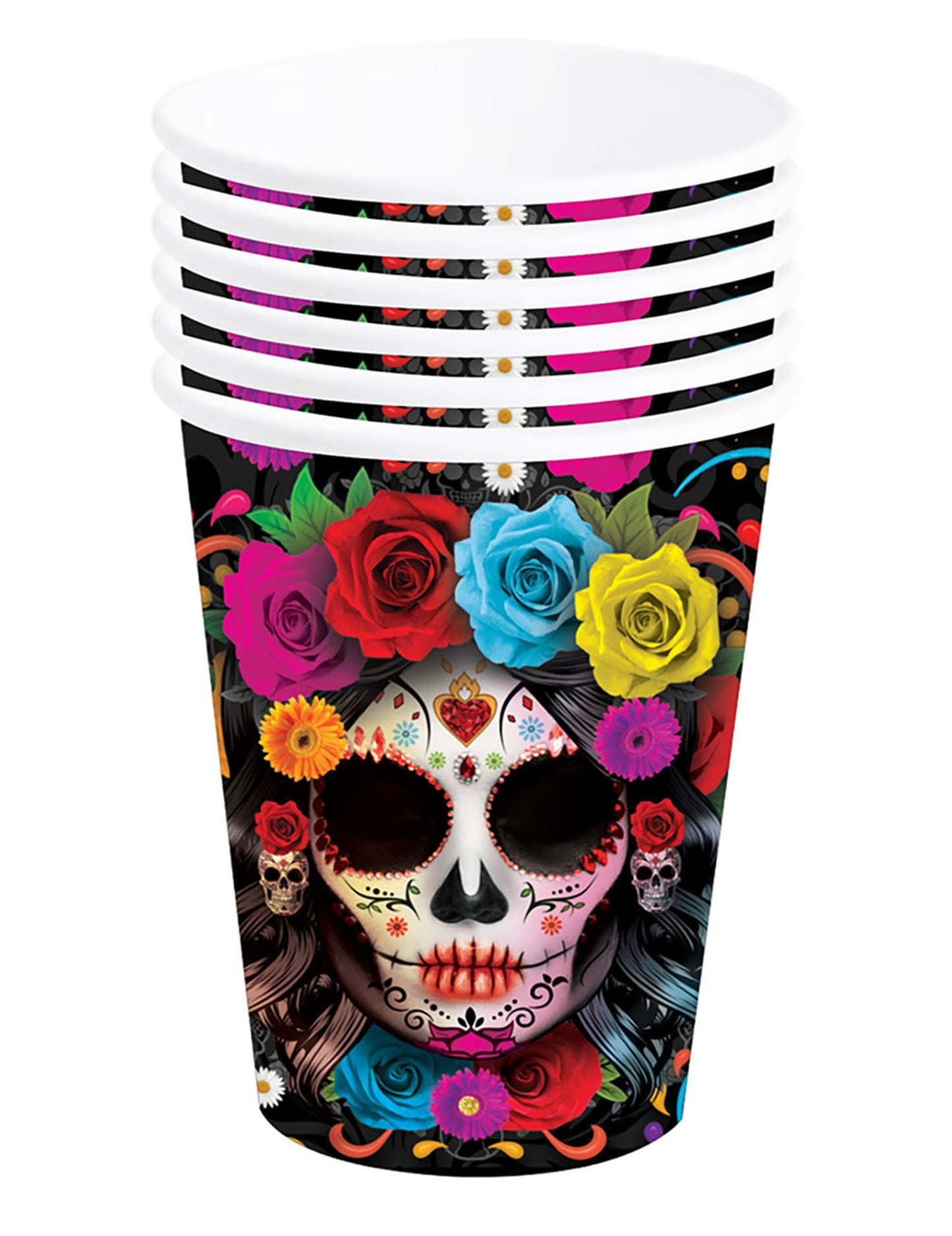 6 Catrina Dia de los Muertos 240 ml căni