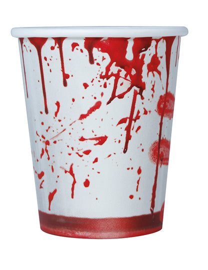 6 căni sângeroase de carton de Halloween 240 ml