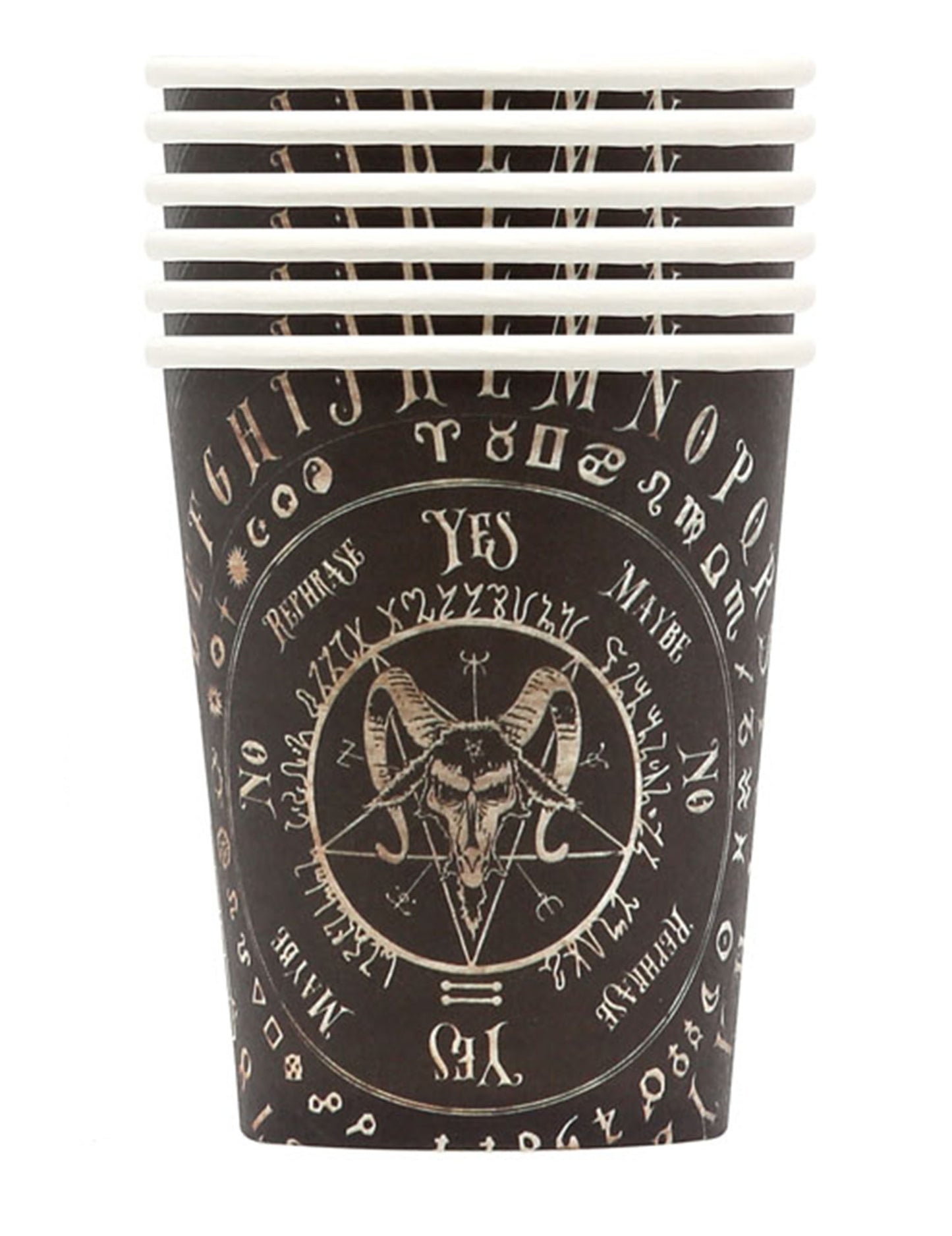 6 cupe de carton Ouija