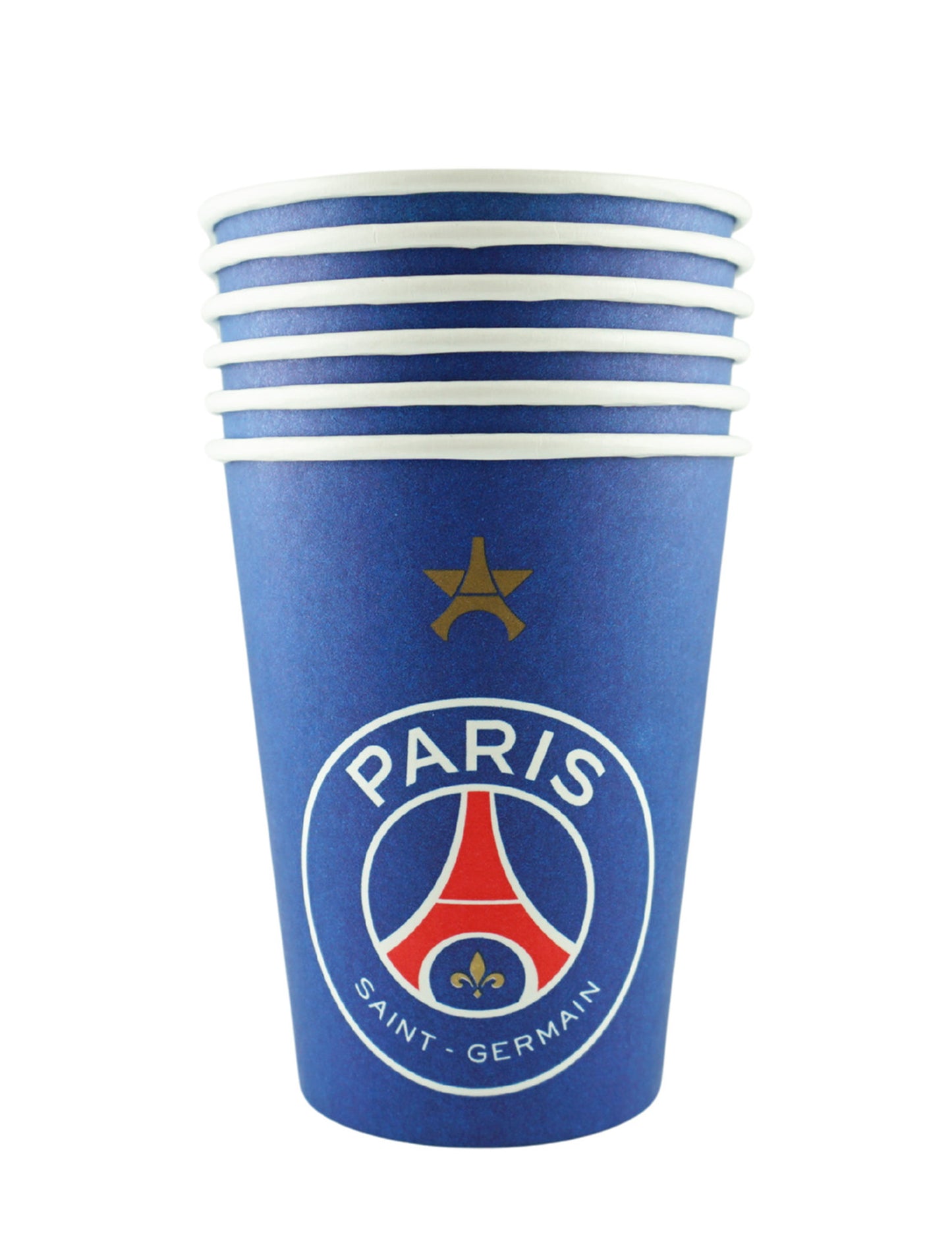 6 pahare de carton PSG™ de 25cl