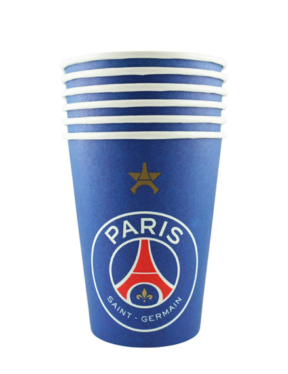 6 pahare de carton PSG™ de 25cl