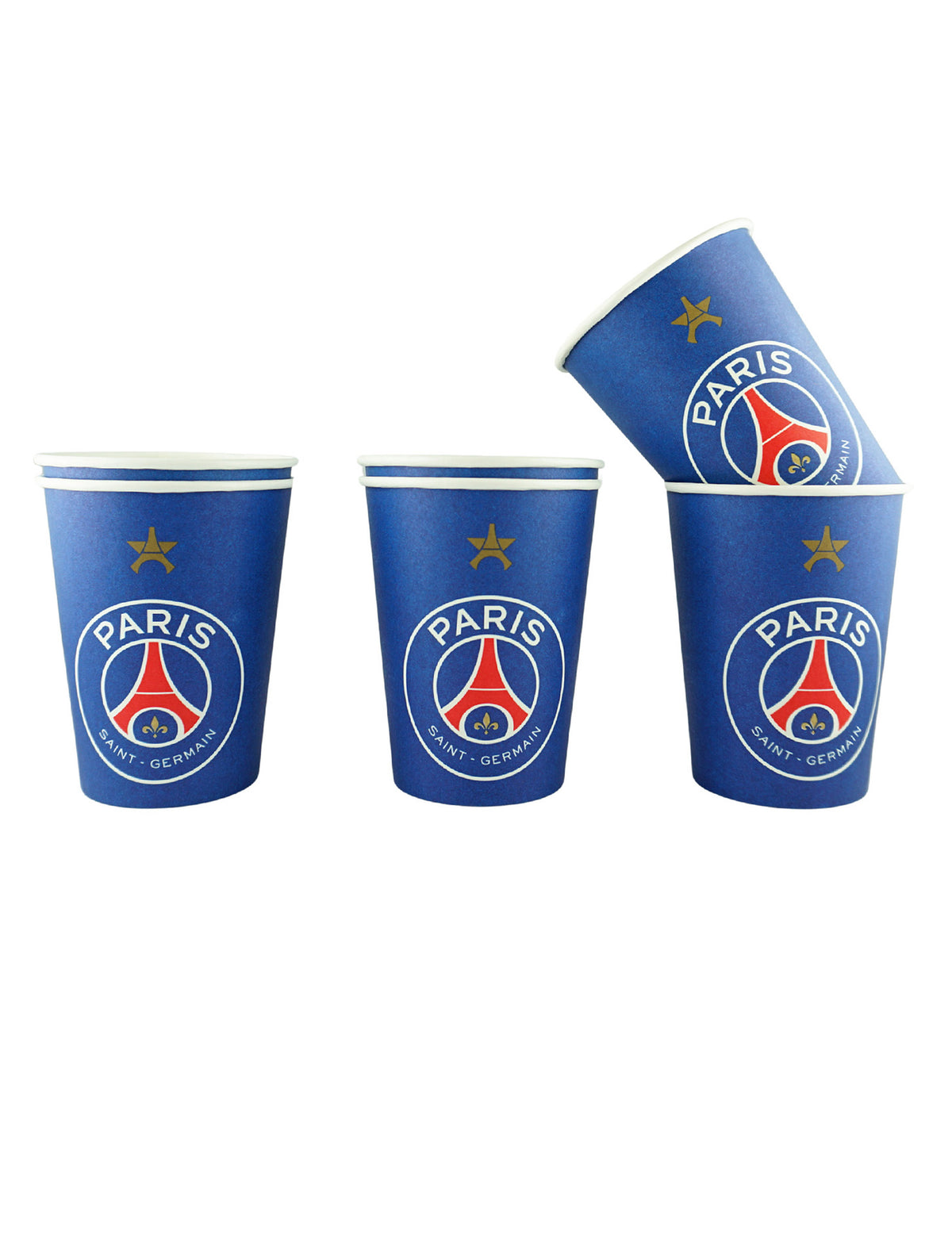 6 pahare de carton PSG™ de 25cl