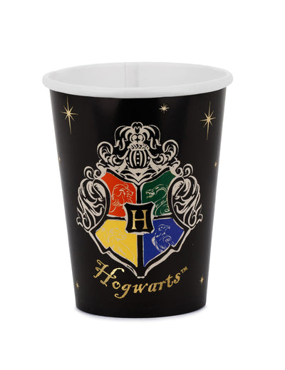 6 Pahare din hârtie Harry Potter™ Blazonul Hogwarts 250 ml