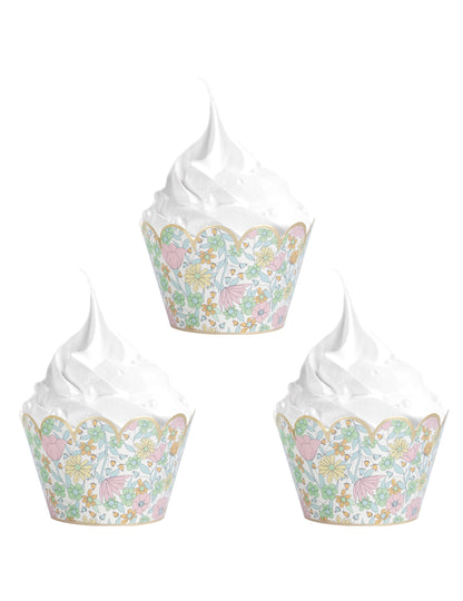 6 matrițe de cupcake shabby