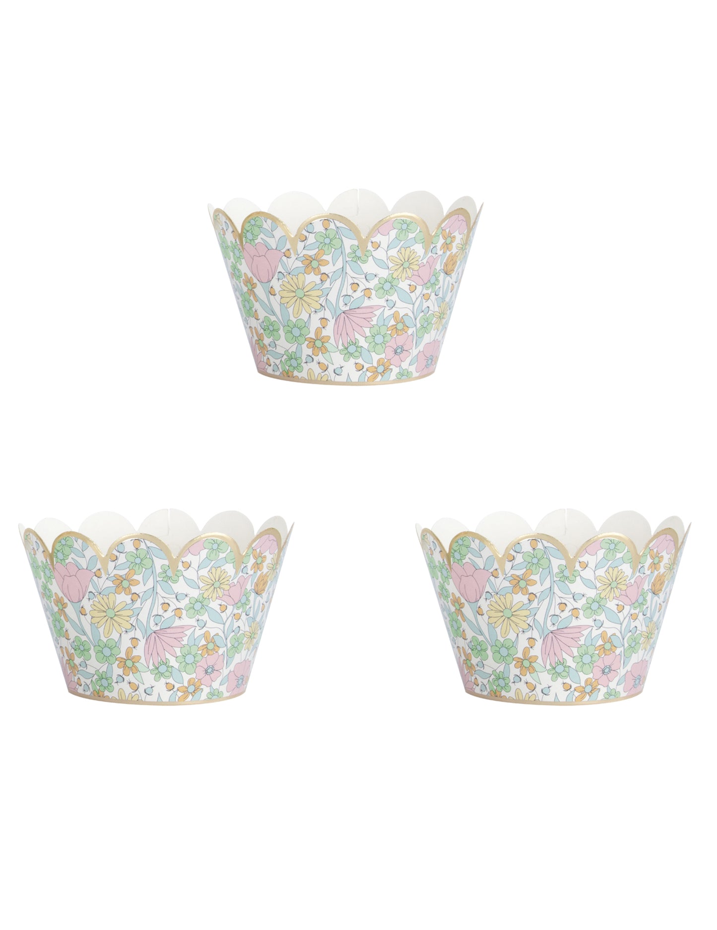 6 matrițe de cupcake shabby
