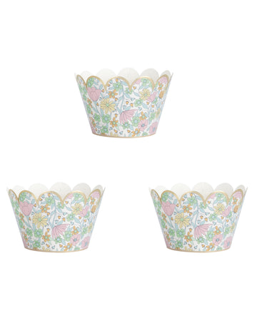 6 matrițe de cupcake shabby