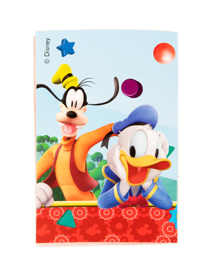 Illustration montrant Dingo et Donald Duck des invitations carton Mickey Mouse
