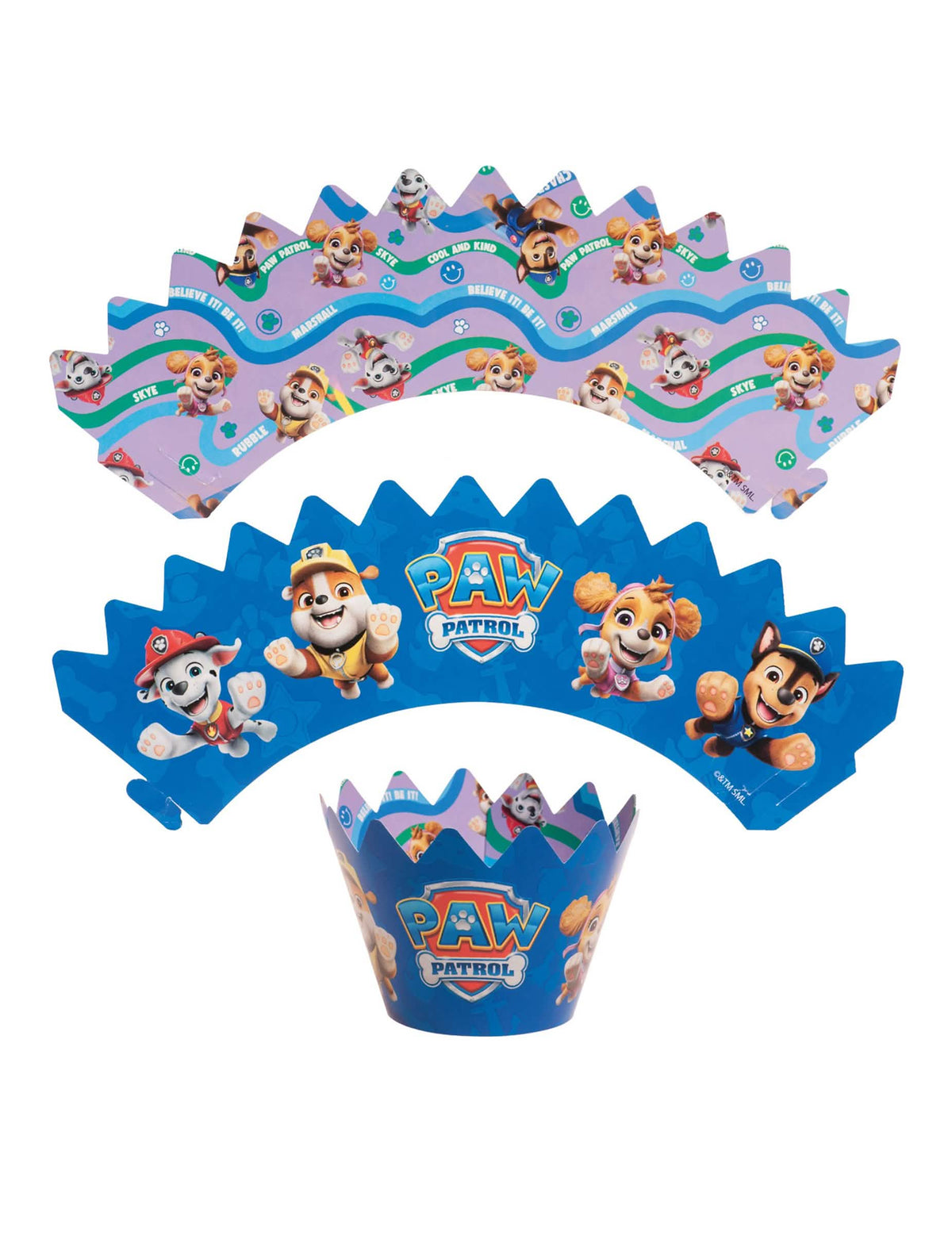 Set 6 decorațiuni pentru cupcakes cu toppers Patrula Cățelușilor™