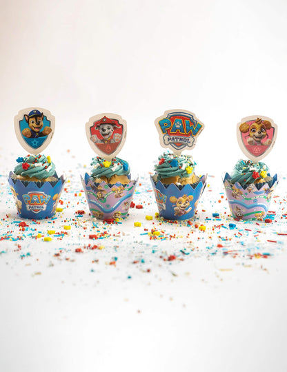 Set 6 decorațiuni pentru cupcakes cu toppers Patrula Cățelușilor™
