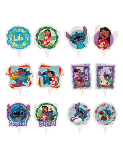 Set de 6 decorațiuni pentru cupcakes cu toppers Stitch™