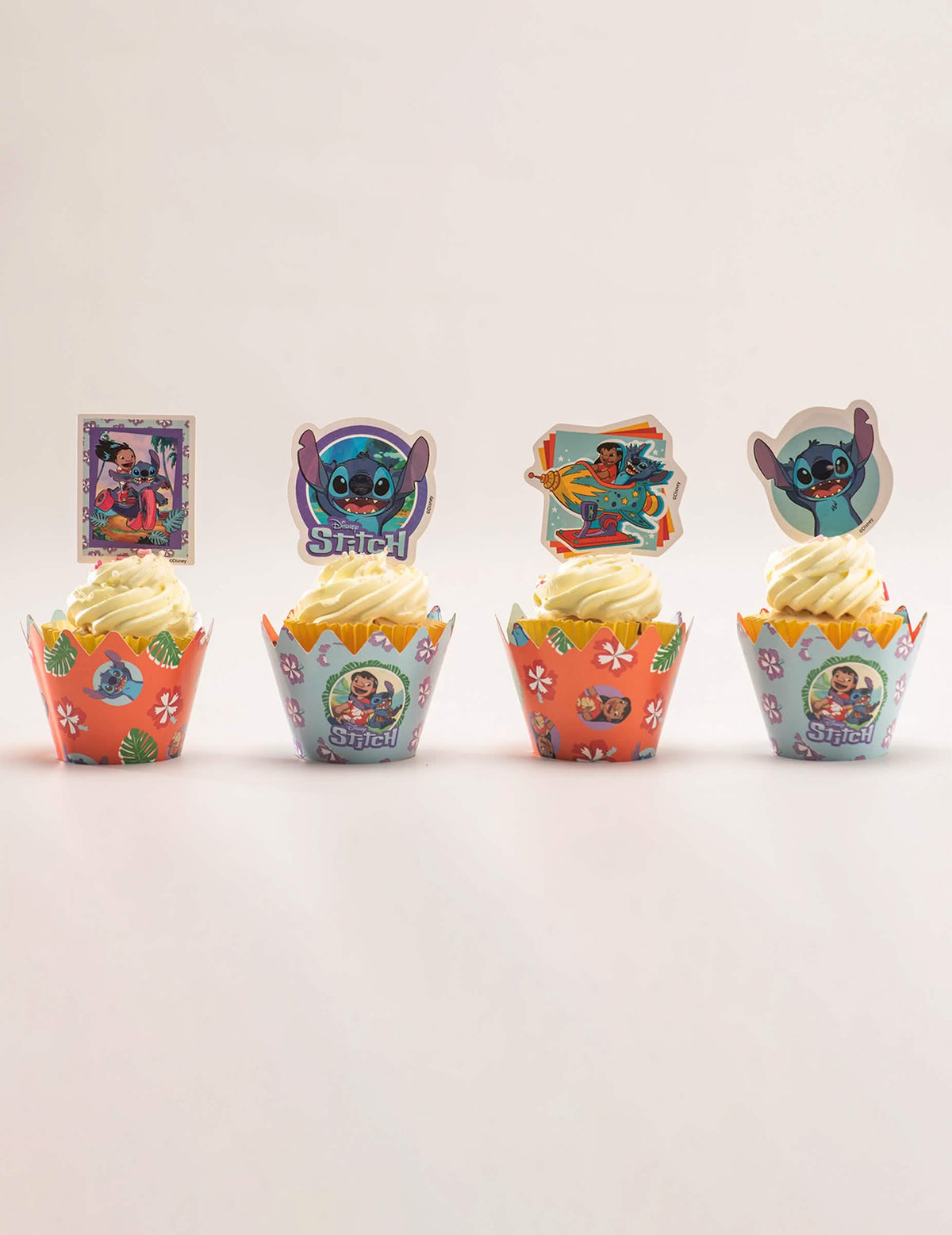 Set de 6 decorațiuni pentru cupcakes cu toppers Stitch™