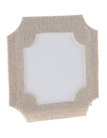 Marque-place en forme de cadre pour mariage en papier et coton beige