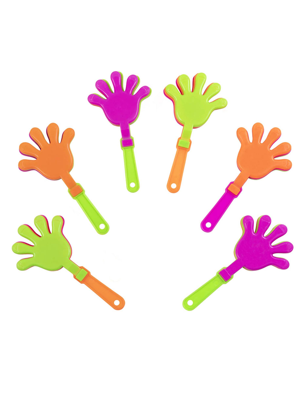 6 mini palme de mână aniversare pentru copil colorate