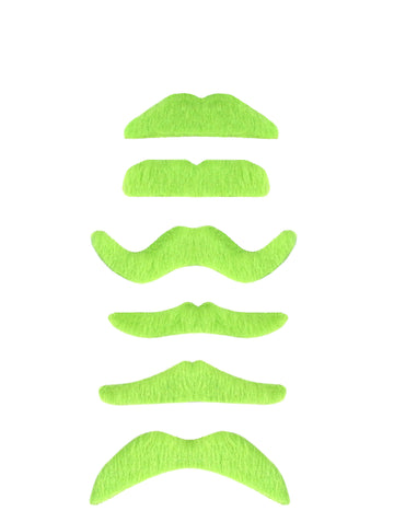 1 mustață verde fluorescentă pentru adulți