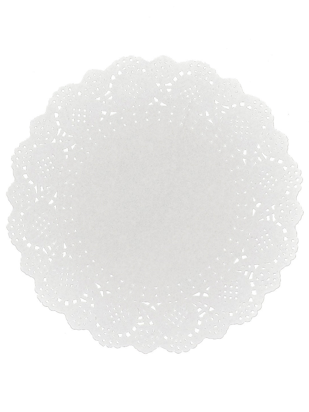 Napperons en papier dentelle pour décoration de fête blancs