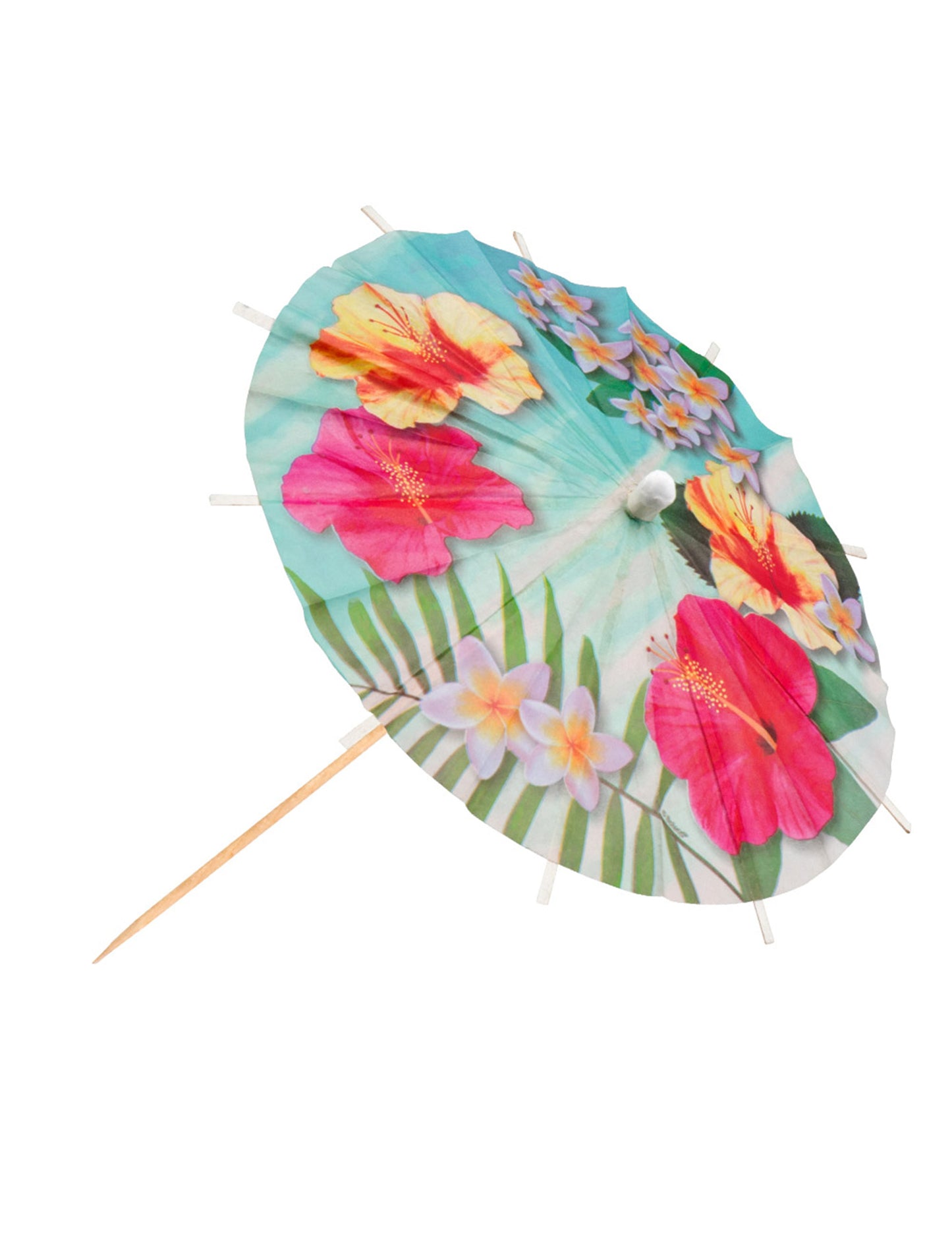 6 umbreluțe pentru cocktailuri Hawaii party 18 cm 