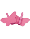 Papillons sur pince à linge marque-places fuchsia