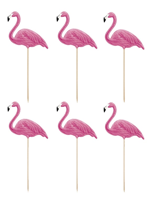 Pics flamants roses pour gâteaux rose