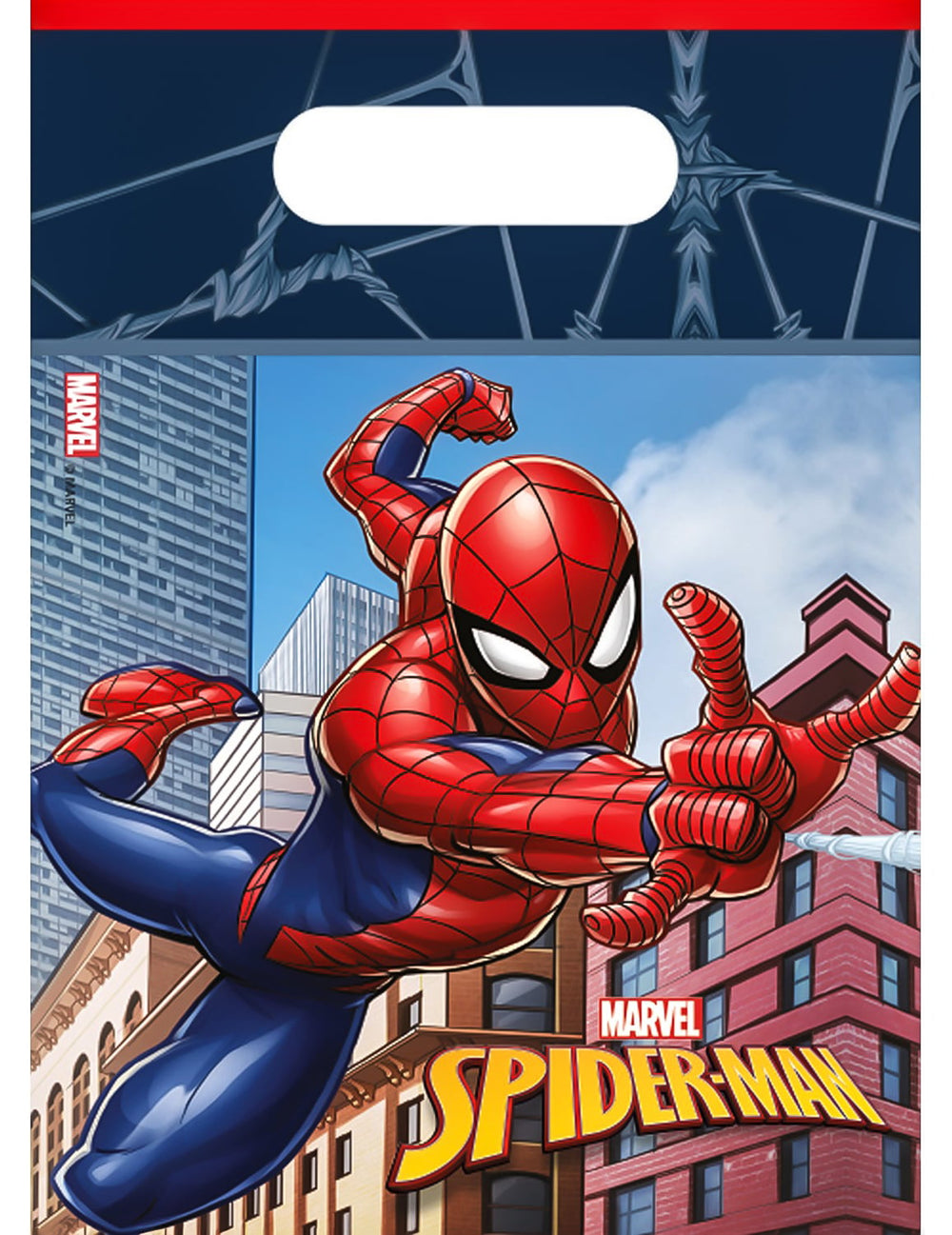 Sacs à cadeaux Spiderman pour enfant bleu et rouge