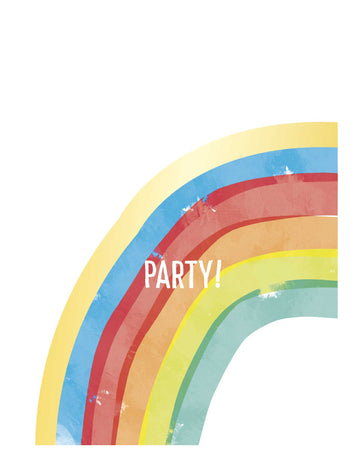 Sacs de fête rainbow party arc-en-ciel multicolores