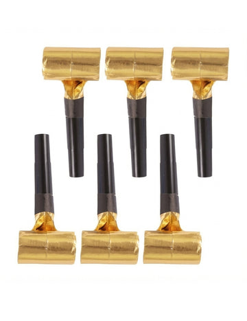 6 suflători negre și aurii 