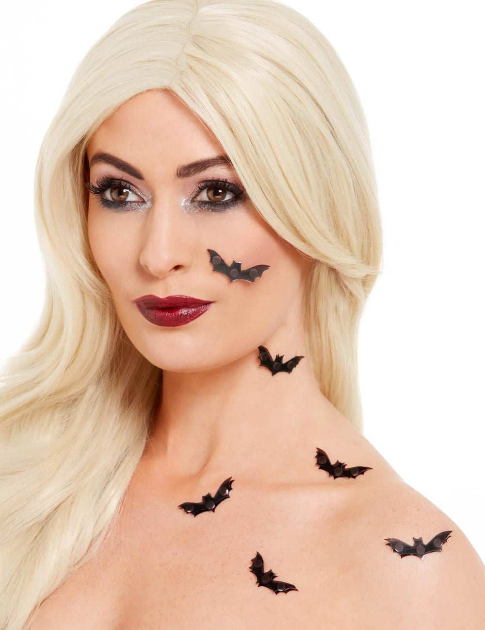 6 Stickers pentru piele de liliac pentru adult negru