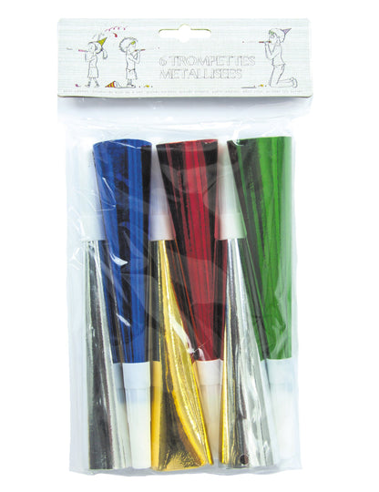6 trompete metalice colorate
