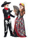 Costum de cuplu Dia de los Muertos mexican pentru copii