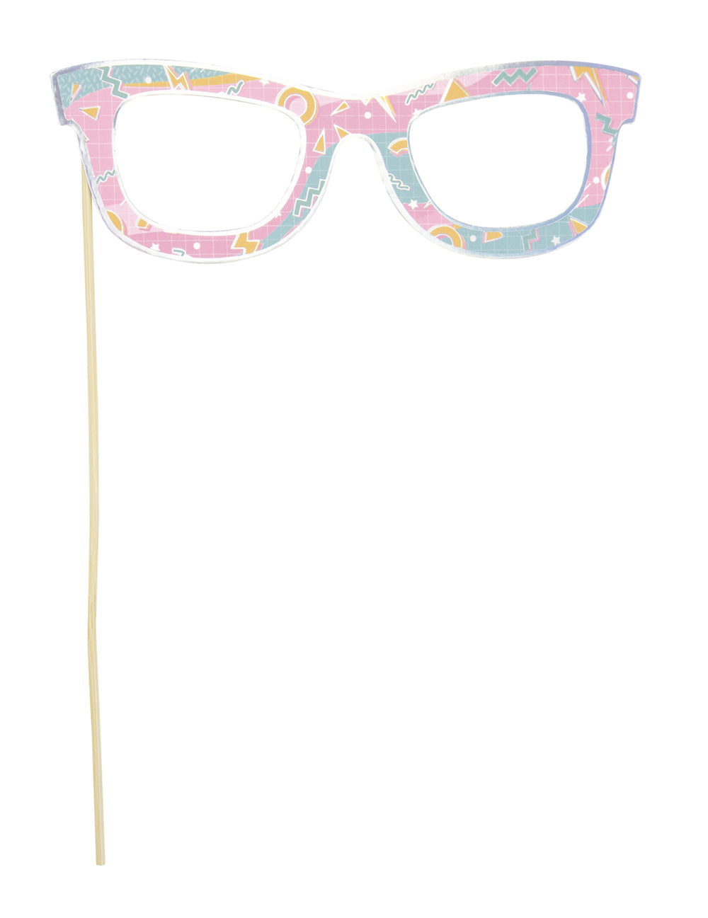 Lunettes sur tige de l'accessoire photobooth années 90