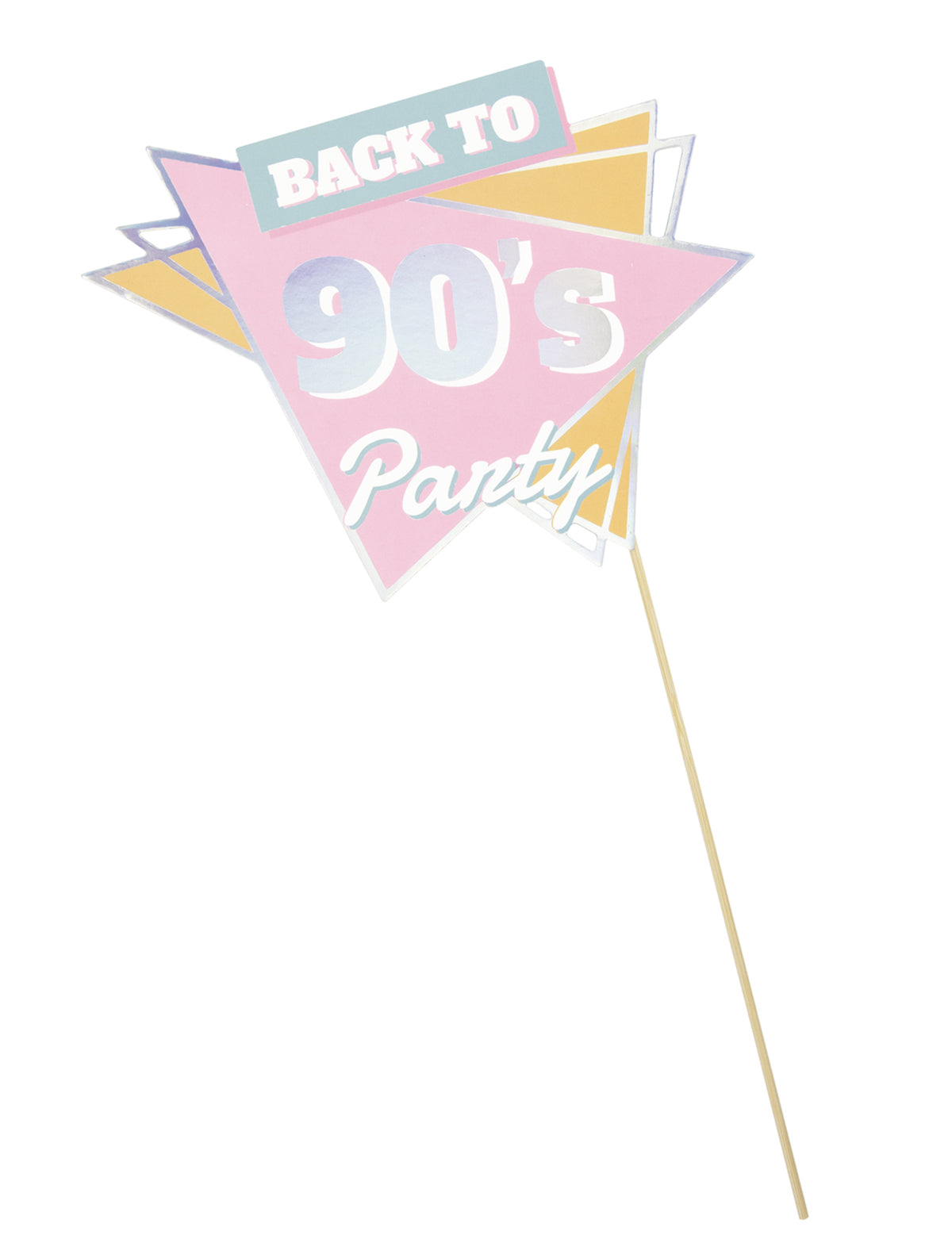 Panneau Back to 90's de l'accessoire photobooth années 90