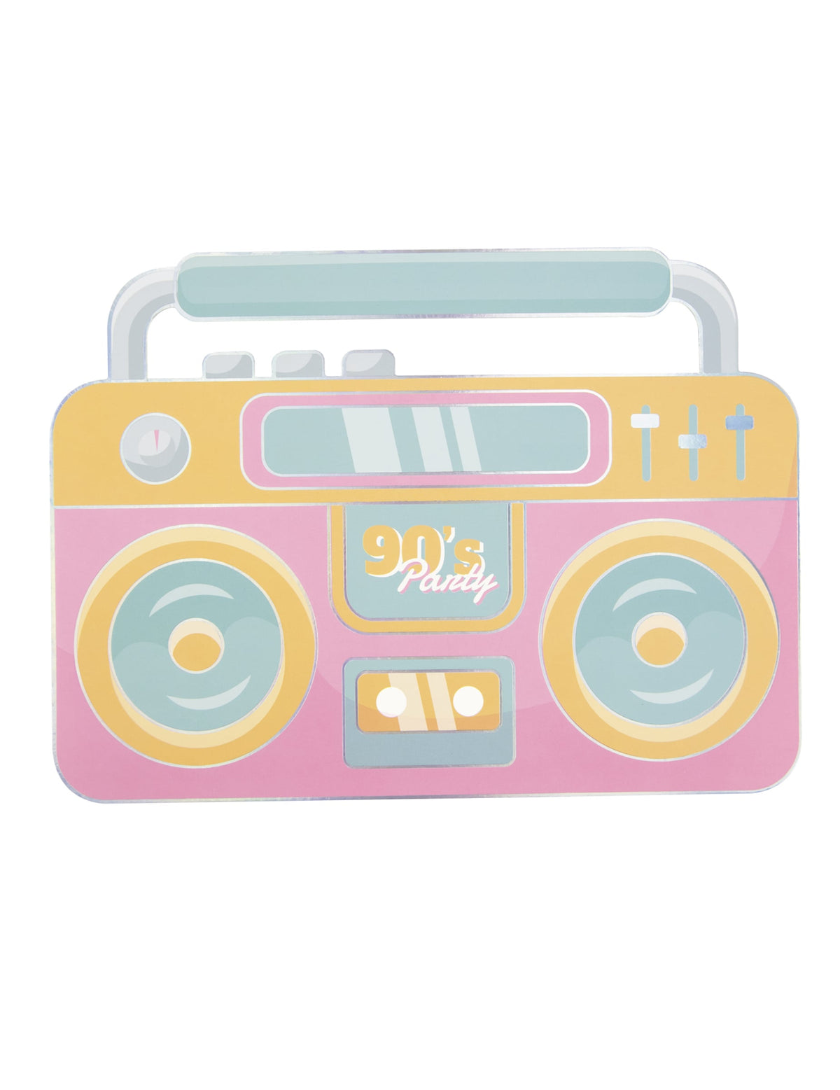 Panneau radio cassette de l'accessoire photobooth années 90