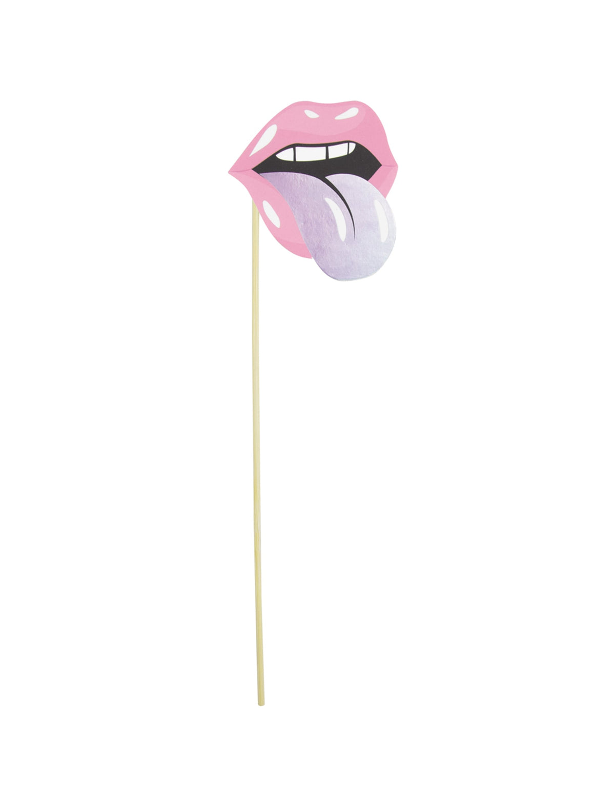 Bouche avec langue tirée de l'accessoire photobooth années 90